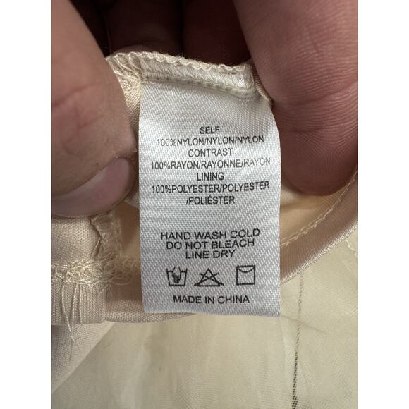 Anthropologie Sunday In Brooklyn Size S Tan Tulled Crop Tie Strap Tank Top - Picture 3 of 4